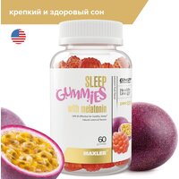 Maxler Sleep Gummies with Melatonin паст., 150 г, 60 шт., маракуйя