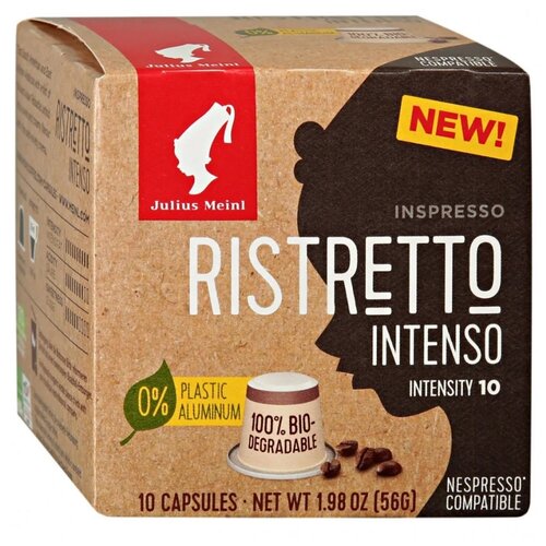 фото Кофе в капсулах julius meinl biodegradable ristretto intenso, 10 кап.