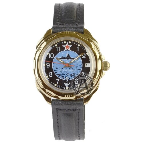 Наручные часы Восток Командирские, золотой, синий наручные часы восток командирские мужские наручные часы восток командирские 219163 мультиколор