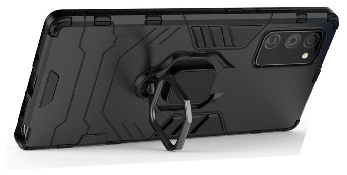 Противоударный чехол с кольцом Panther Case для Samsung Galaxy Note 20 черный