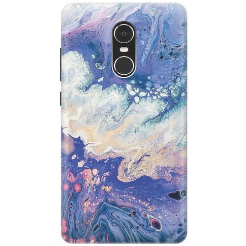 фото Cиликоновый чехол на xiaomi redmi note 4 / сяоми редми ноут 4 с принтом "фиолетовый мрамор" gosso