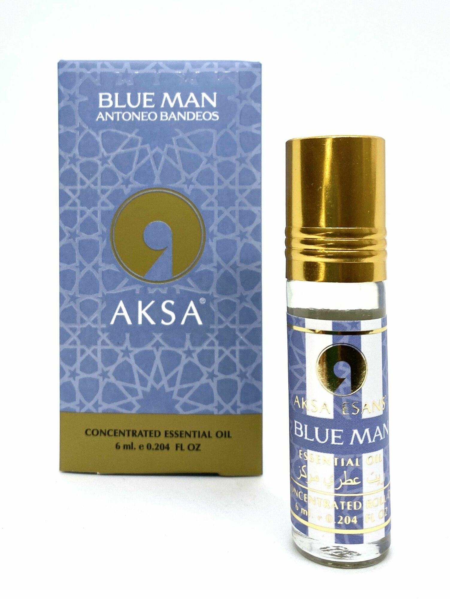 Духи мужские масляные AKSA ESANS Blue Man, Акса Эсанс, мужской аромат, Блу Мэн / парфюм, духи-масло, 6мл