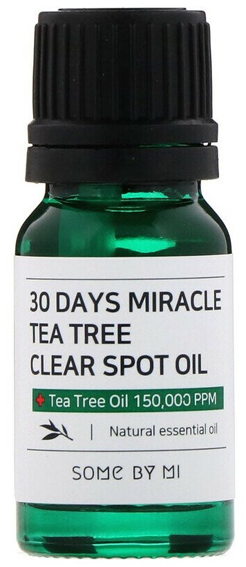 Some By Mi масло чайного дерева для проблемной кожи 30 days miracle tea tree clear spot oil, 10 мл