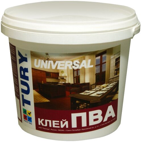 Клей ПВА TURY Universal 1кг клей пва tury master 1кг арт клей пва 1кг