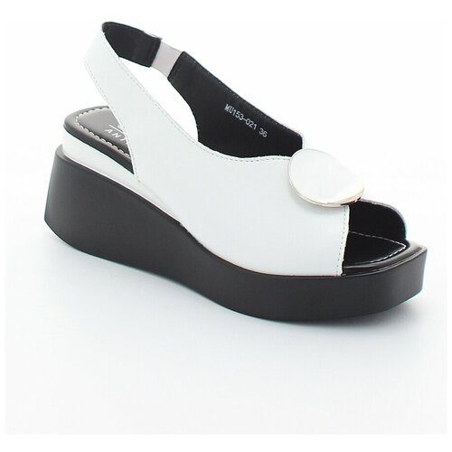 фото Босоножки baden женские летние, размер 41, цвет белый, артикул mu153-021