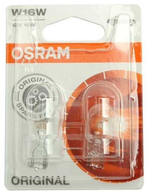 Лампа автомобильная накаливания OSRAM Original 921-02B W16W 12V 16W W2.1×9.5d