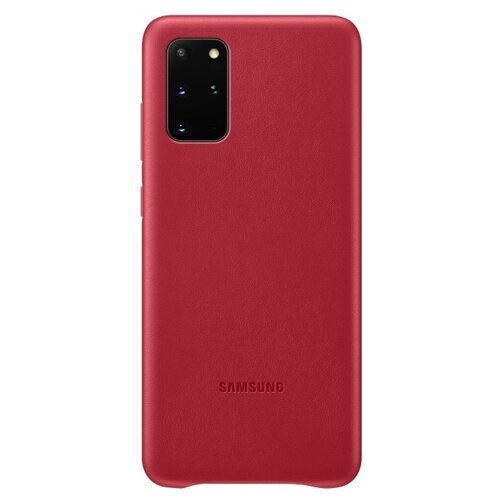 фото Чехол-накладка samsung leather cover для samsung galaxy s20+ sm-g985f, красный