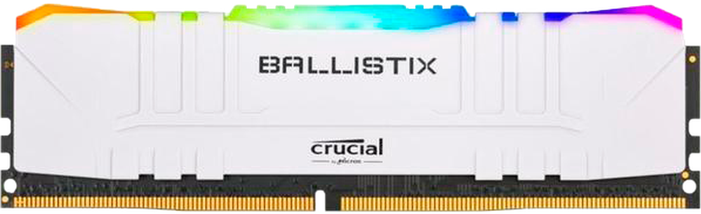 Модуль памяти DIMM 8Gb DDR4 PC25600 3200MHz Crucial Ballistix RGB White (BL8G32C16U4WL)