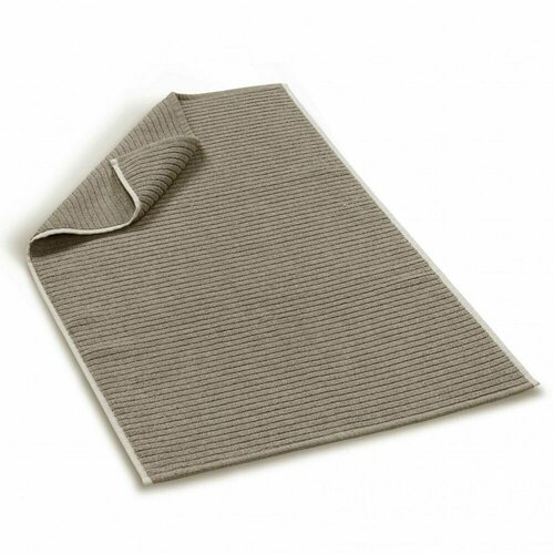 Банный коврик из турецкого длинноволокнистого хлопка Slim Ribbed, 60*90 см, дым (warm grey)