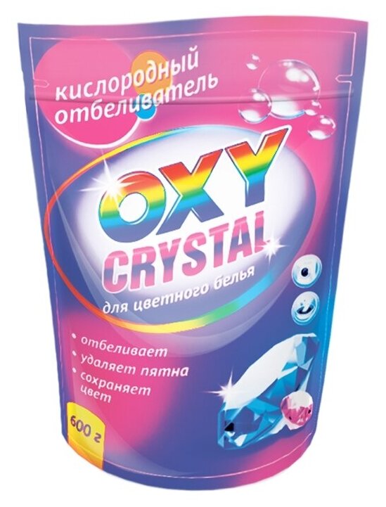 Отбеливатель Greenfield Oxy crystal для цветного белья, 600 г
