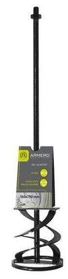 Насадка для миксера Armero A240/167, для цементных смесей, 160х750мм, хвостовик М14, 30-60кг