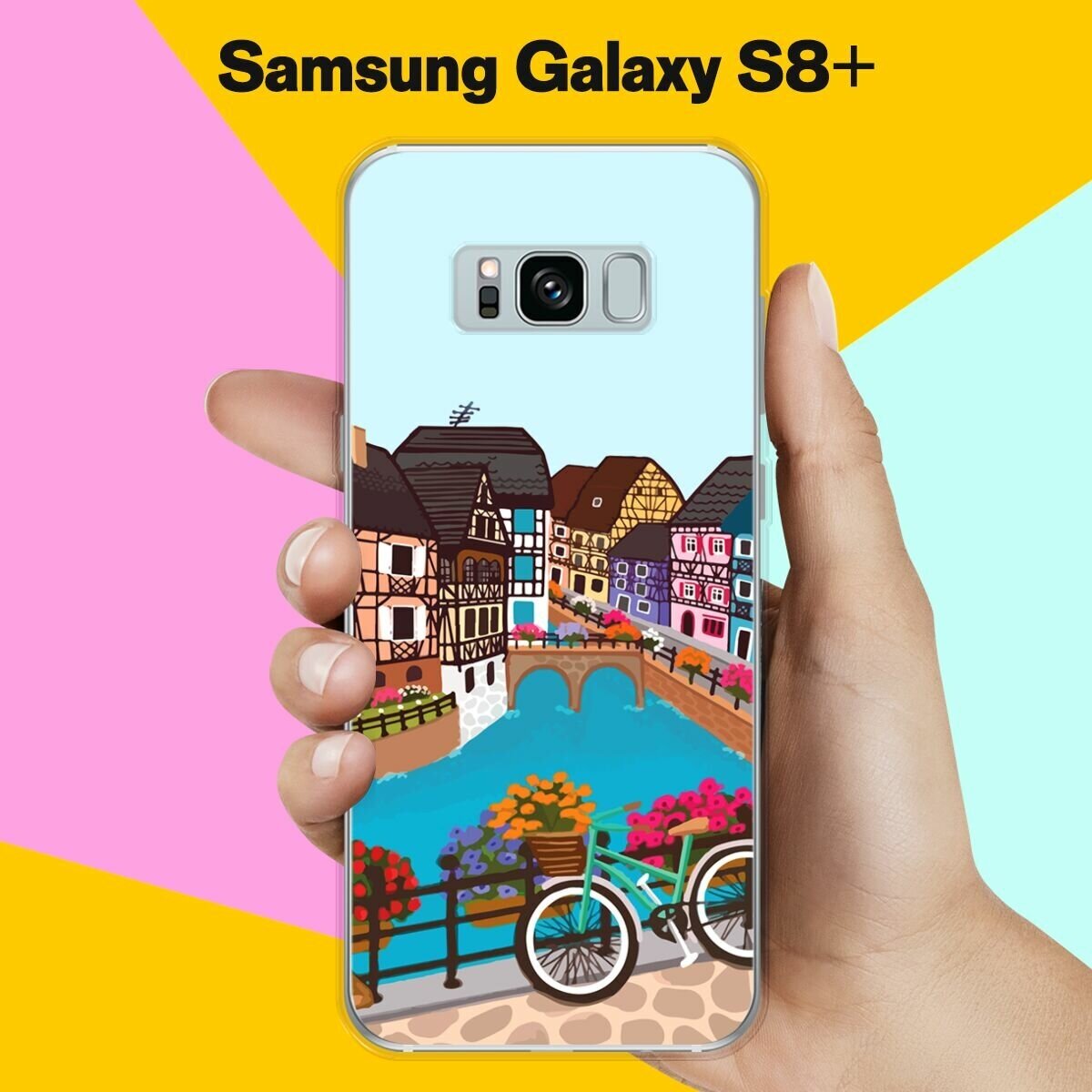 Силиконовый чехол на Samsung Galaxy S8+ Велосипед / для Самсунг Галакси С8 Плюс