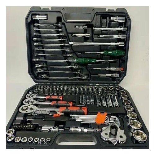 Профессиональный набор инструментов 121 предметов в защитном кейсе для ремонта автомобиля /подарок на праздник мужчине мужу