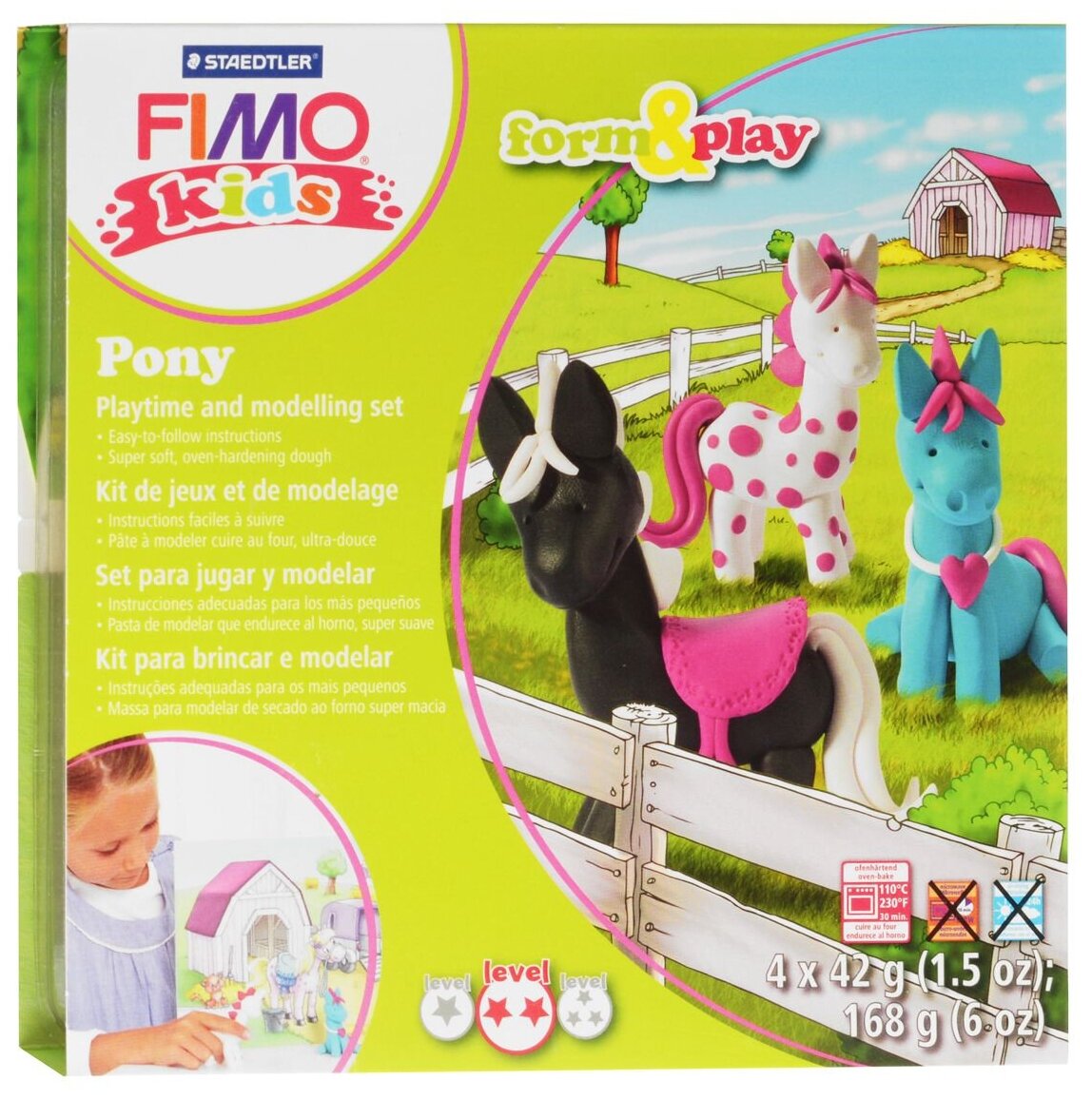 Набор для детей FIMO kids farm&play «Пони»