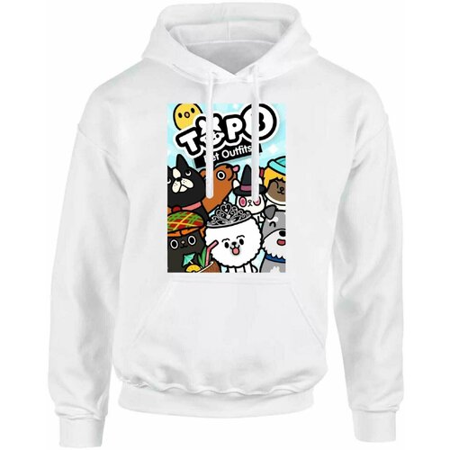 фото Худи, размер 50, белый migom