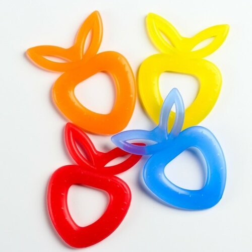 Прорезыватель силиконовый зубной «Клубничка», цвет микс, 