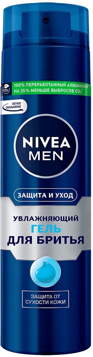 Гель для бритья Nivea Men Защита и уход Увлажняющий гель для бритья