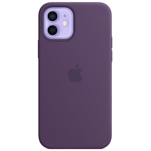 фото Панель-накладка apple silicone case with magsafe amethyst для iphone 12/12 pro