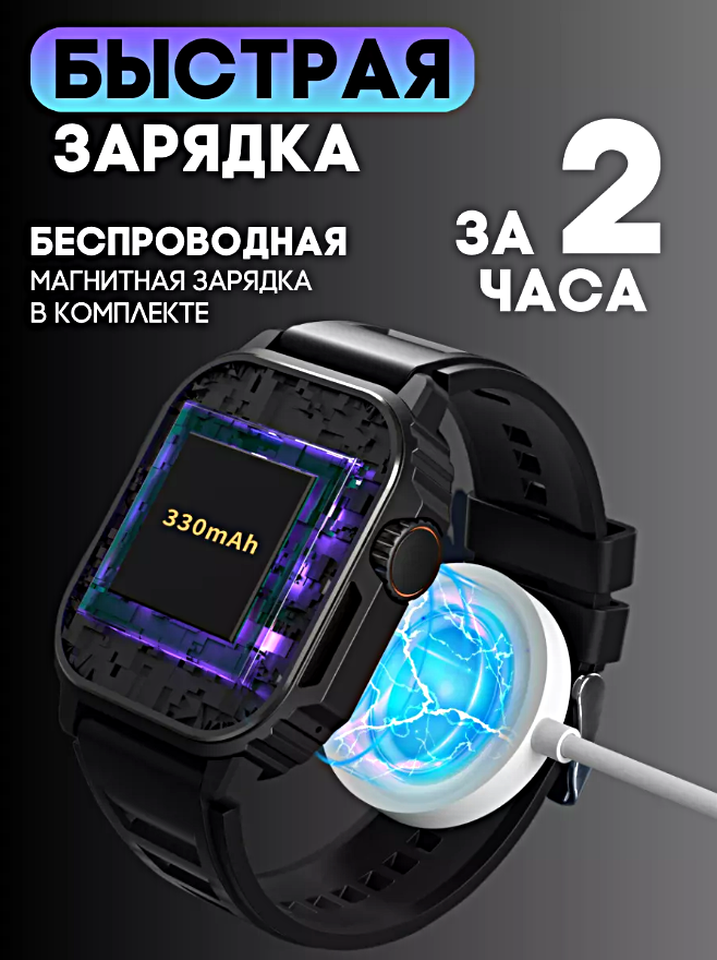 Умные часы TW11 Premium Series Smart Watch AMOLED 2.1, 2 ремешка в комплекте, iOS, Android, Bluetooth звонки, Уведомления, Черный