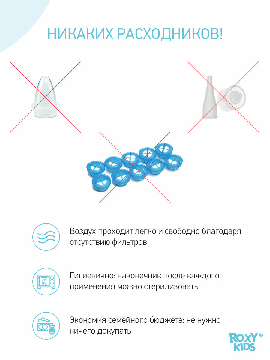 Аспиратор назальный с мягким наконечником ROXY-KIDS