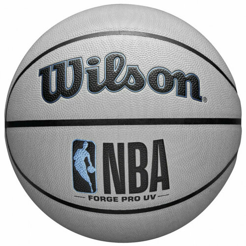 Мяч баскетбольный WILSON NBA Forge Pro, WZ2010801XB, р.7, серый баскетбольный мяч wilson forge pro р 7