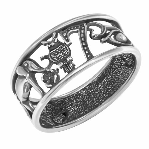 Кольцо Яхонт, серебро, 925 проба, размер 16.5
