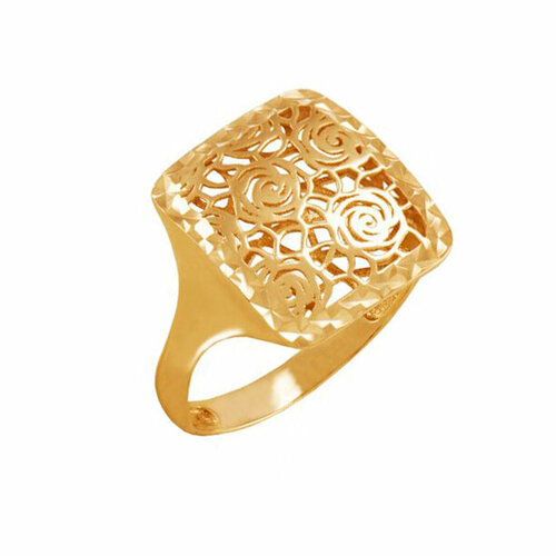 кольцо aloris красное золото 585 проба опал размер 19 5 Кольцо Яхонт, золото, 585 проба, размер 19