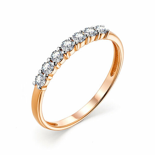 Кольцо Яхонт, золото, 585 проба, бриллиант, размер 17