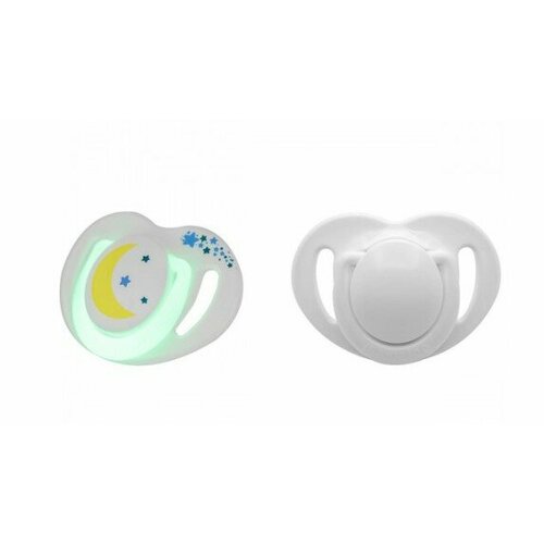 MAMAJOO пустышка ортодонтическая 6+ МЕС.\силиконовая в блистере \ night / day