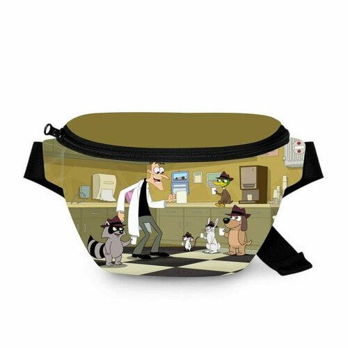 Сумка  поясная Mewni-Shop повседневная, полиэстер, мультиколор