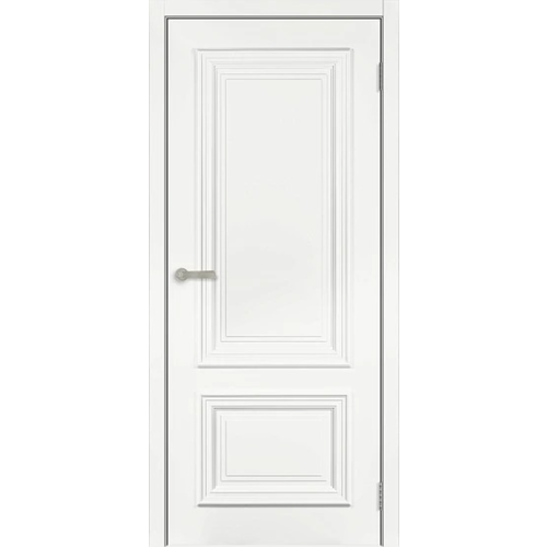 Межкомнатная дверь Багет 11, цвет Белый. полотно Глухое, покрытие-эмаль. Комплект: полотно, доборы, короба и наличники. Размер 2000х800*39 мм