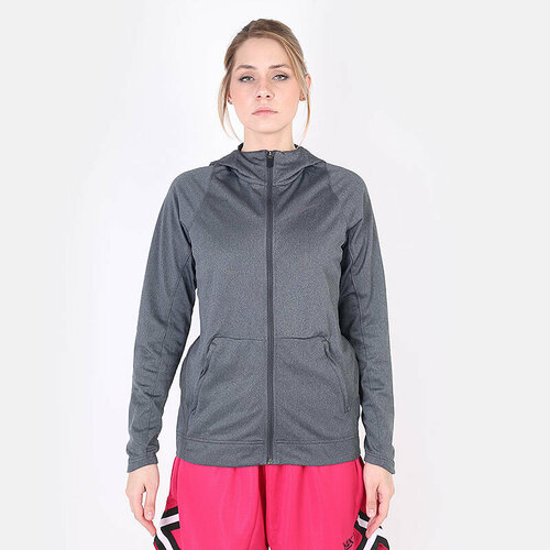 Толстовка NIKE WMNS NK Hoodie FZ HPRELT, размер XS, серый