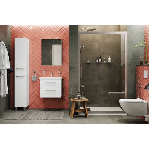 фото Тумба с раковиной stworki копенгаген 60 белая