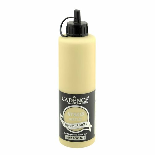 фото Акриловая краска cadence hybrid acrylic paint, 500 ml. light yellow-h07