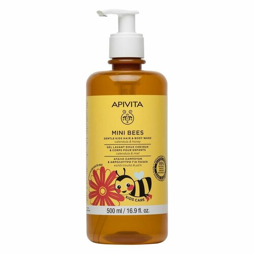 APIVITA/апивита Mini bees Детский очищающий гель 500 мл