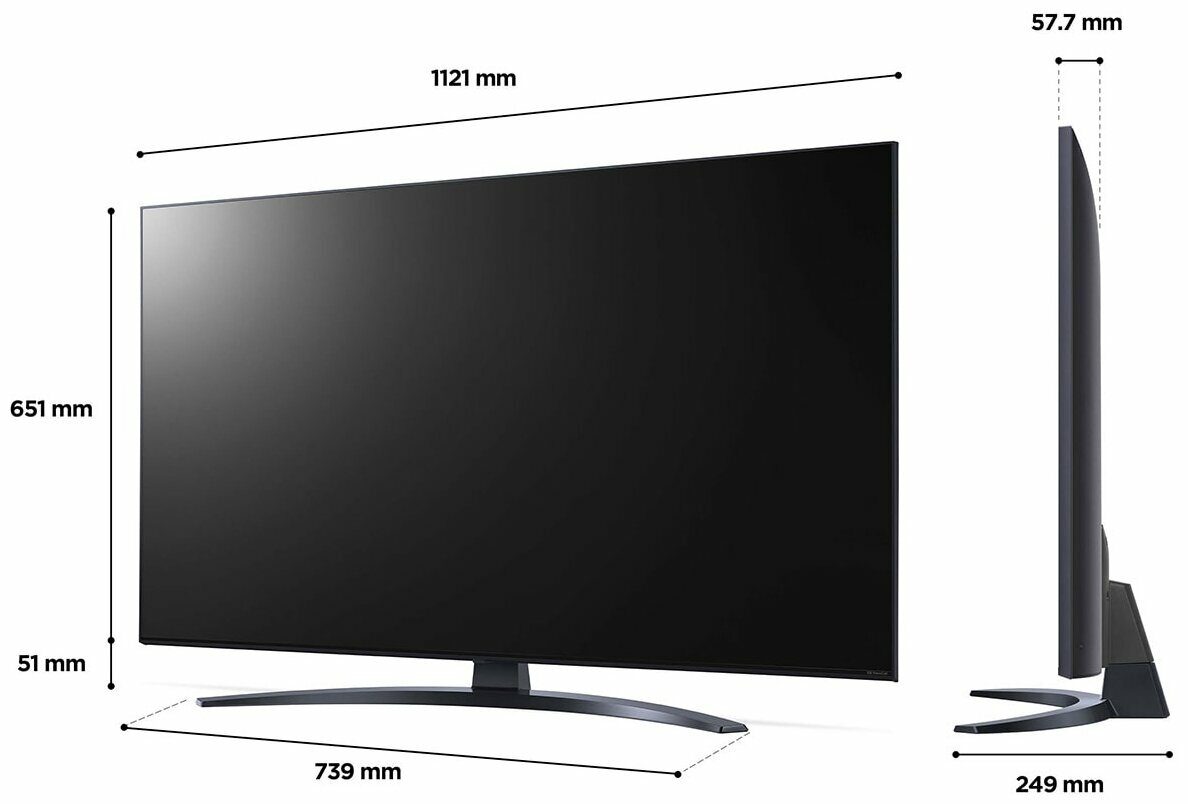 43" Телевизор LG 43NANO766QA 2022 NanoCell, HDR, LED RU, синяя сажа - фотография № 6