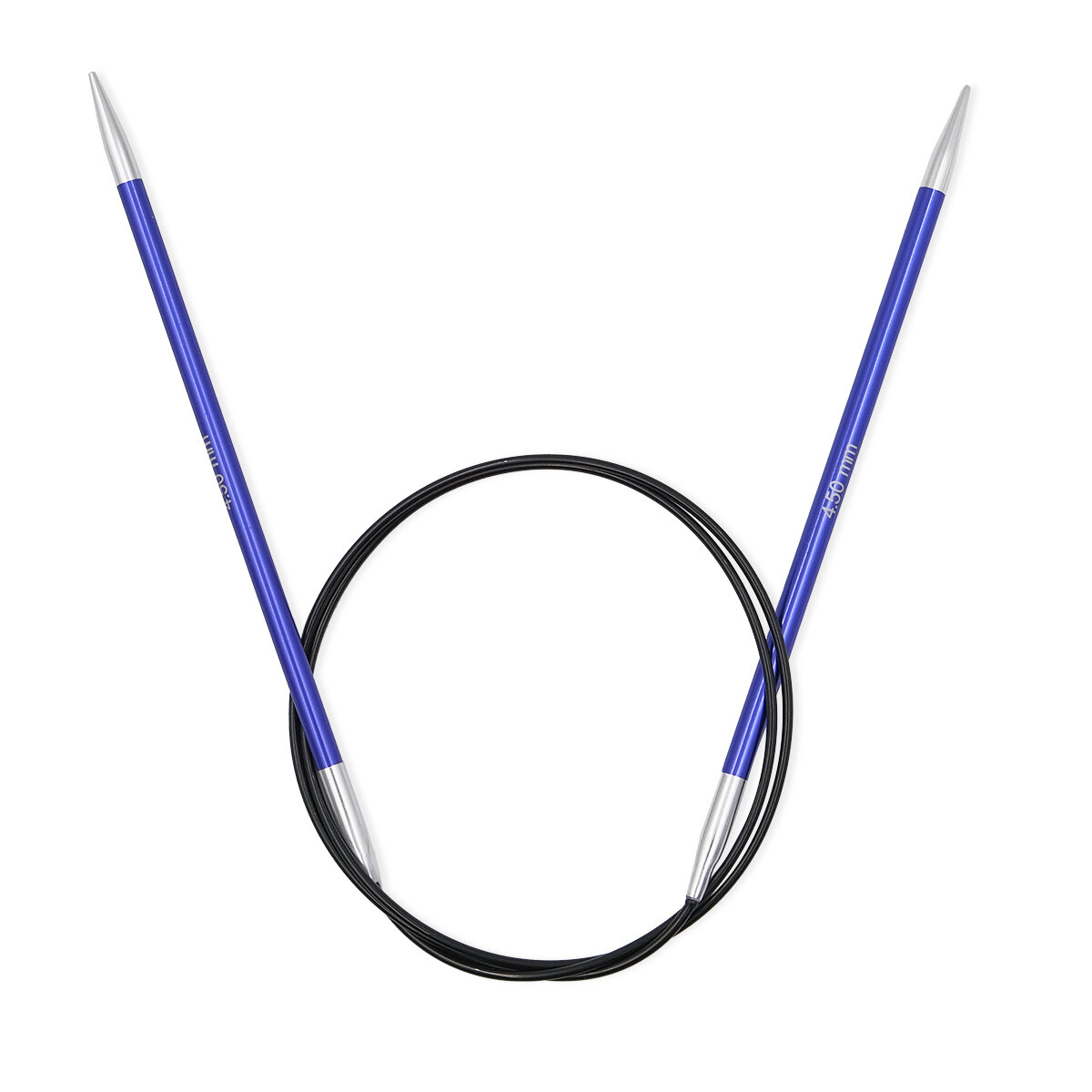Спицы круговые Zing 4,5 мм/80 см, алюминий, иолит (фиолетовый), KnitPro