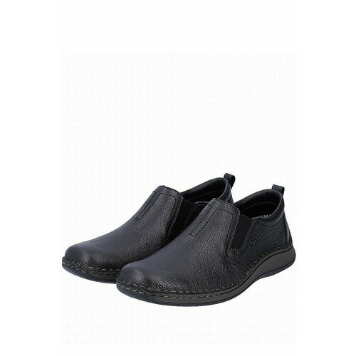 фото Полуботинки rieker, размер 42, черный