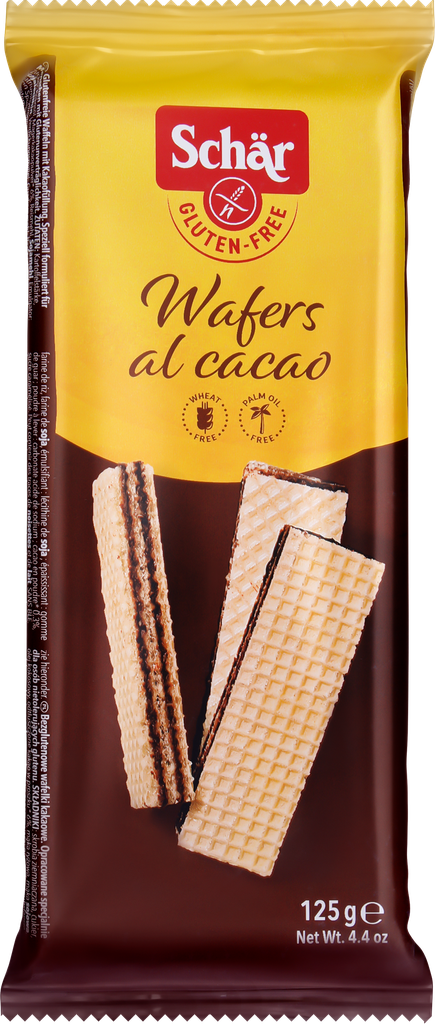 Вафли безглютеновые DR. SСHAER Wafers al Cacao с какао, 125г