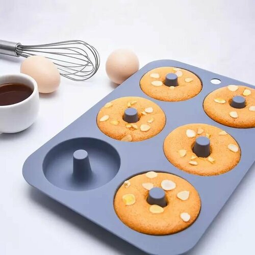 Силиконовая форма для выпечки пончиков, Форма для пончиков, Форма для запекания, Силиконовая форма для выпечки