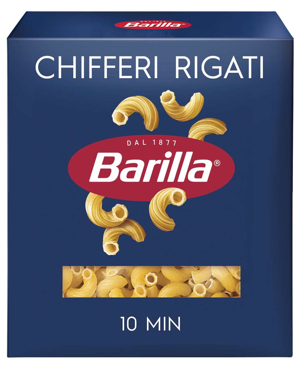 Макароны BARILLA Chifferi rigati n.41, группа А высший сорт, 450г