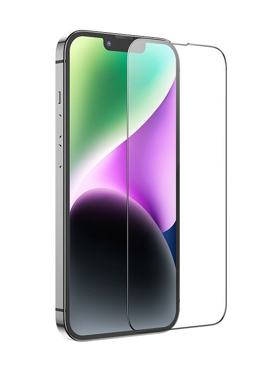 Защитное стекло на iPhone 13 (6.1)/13 Pro/14, G16, HOCO, Guardian shield serie, черное