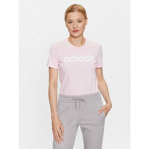 Футболка adidas, размер L [INT], розовый футболка men s jordan flight essentials white t shirt dz7314 100 белый