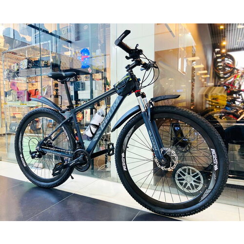 Горный велосипед GROM городской 275 дюймов взрослый мужской и женский для прогулки скоростной спортивный велик серый 28990₽