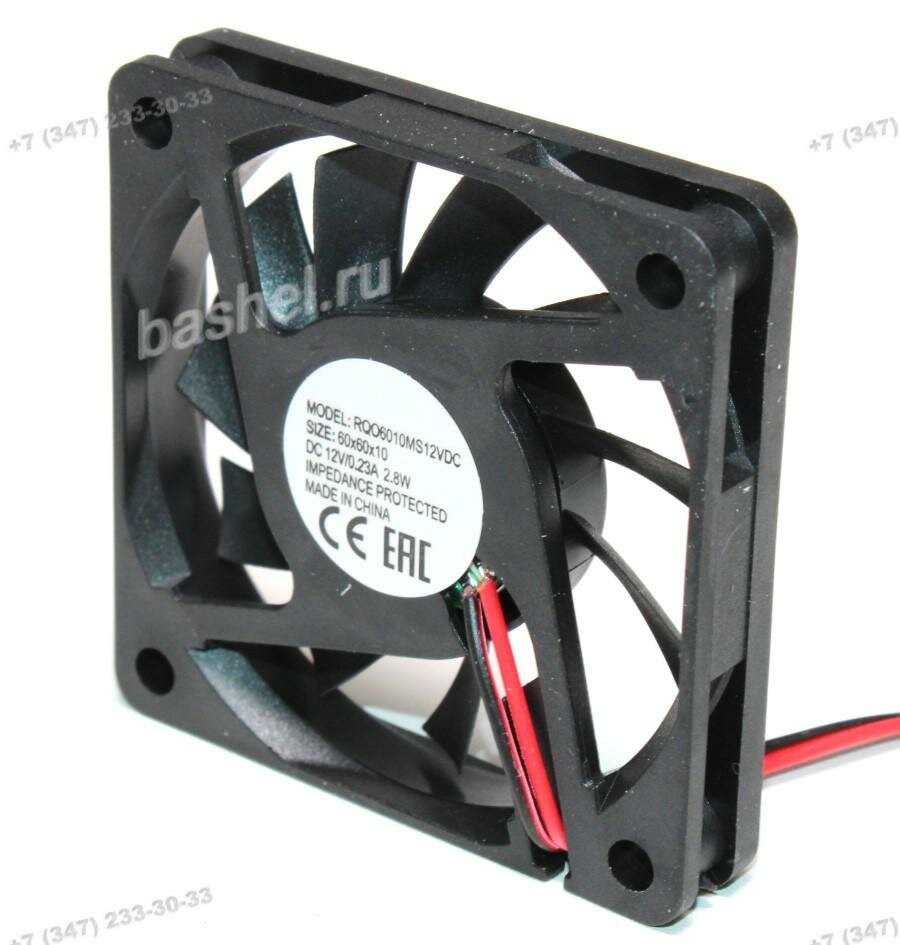 60х60х10мм, RQD 6010MS 12VDC, Вентилятор, RUiCHi