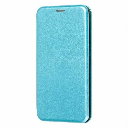 Чехол книжка для Samsung Galaxy S10 Lite голубая с магнитной застежкой с визитницей
