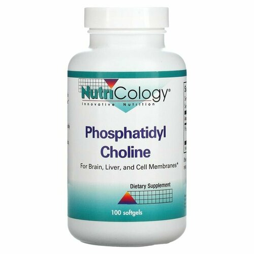 Nutricology, Phosphatidyl Choline, фосфатидилхолин, 100 мягких капсул