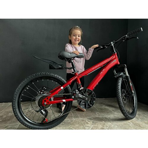 Велосипед Richiesto TT021 20 Стальная рама Горный Детский Подростковый Для активного отдыха Унисекс красный 2350000₽