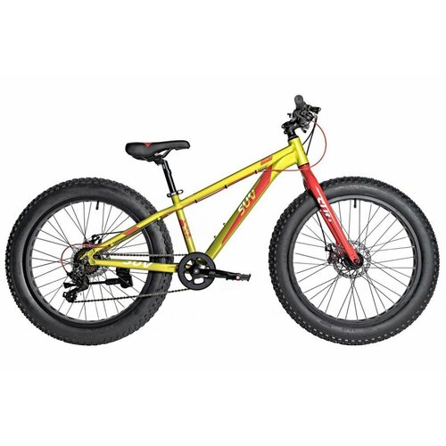 Велосипед 24 Novatrack SUV FATBIKE D DISK 7-ск ALU рама зеленый рама 13 GN4 4925800₽