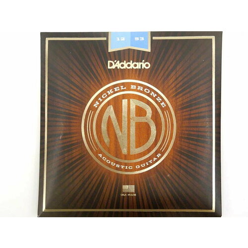 Струны для акустической гитары D'Addario Струны для акустической гитары D'ADDARIO NB1253 Nikel Bronze 12-53